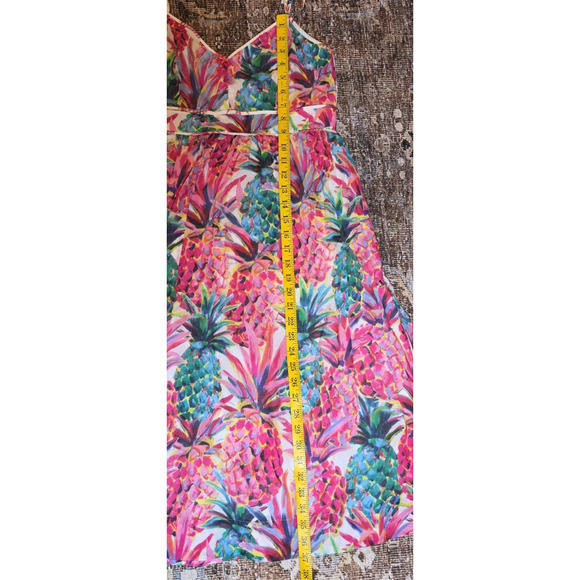 J.Crew Ratti Pineapple Dress 6 Cotton Lined Pockets Summer Vacation Resort Wear - Picture 5 of 9